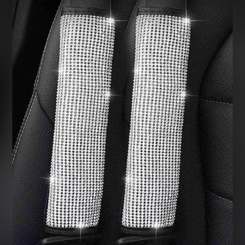 Rhinestone Seat Belt Pads Rhinestone Seat Belt Pads